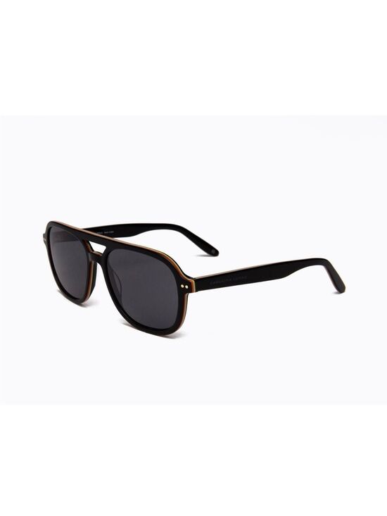 Classic Black Sunglasses with Subtle Brown Trim - Women (CL9003-2) main image 7